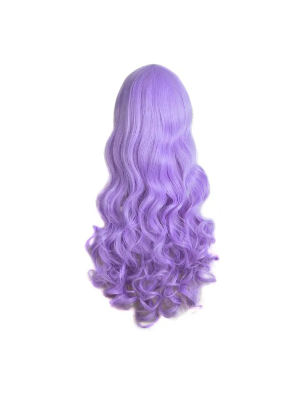 Women's Light Purple 28 Inch Lolita Long Curly 2 Ponytails Clip On Cosplay Wigs